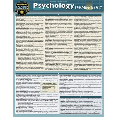 Psychology Terminology (Quickstudy Reference Guide)
