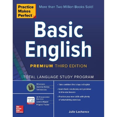 Practice Makes Perfect: Basic English, 3rd Edition (Premium)