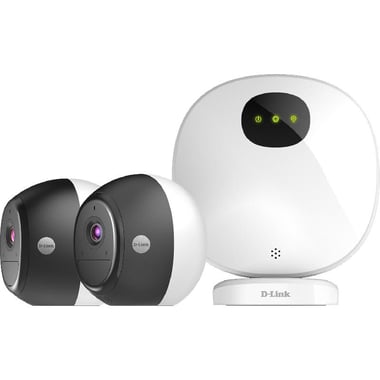 D-Link mydlink Wire-Free Camera Kit, Wi-Fi, Works with Amazon Alexa/Google Assistant