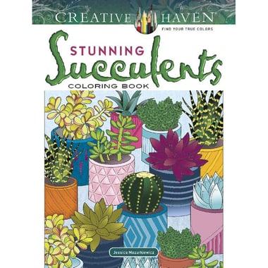 Creative Haven: Stunning Succulents - Coloring Book