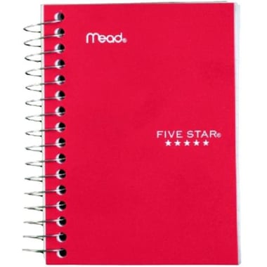 Five Star Fat Lil Notebook, 3.5" X 5.5", 400 Pages (200 Sheets), Single Ruled