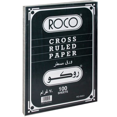 Roco Crossruled Planning Pad, Letter, White