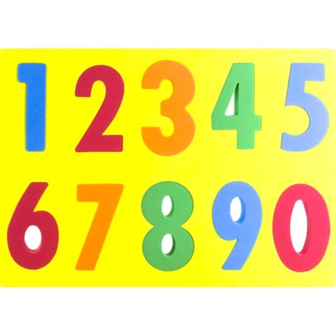 English Numbers Foam Puzzle, 10 Pieces, English, 3 Years and Above