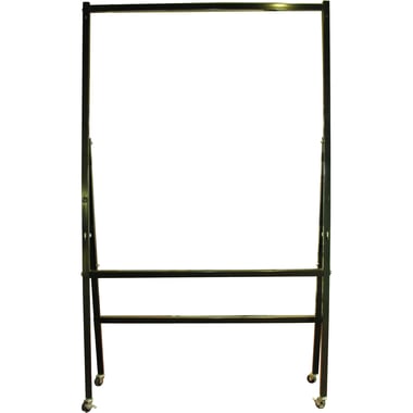 Data Zone Iron Board Easel, with 5 Castors, Black