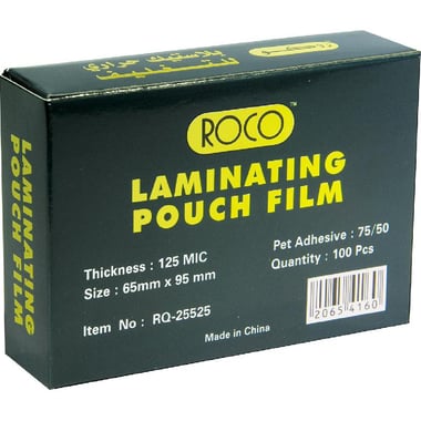 Roco Thermal Laminating Film, B8, 125 mic, Clear