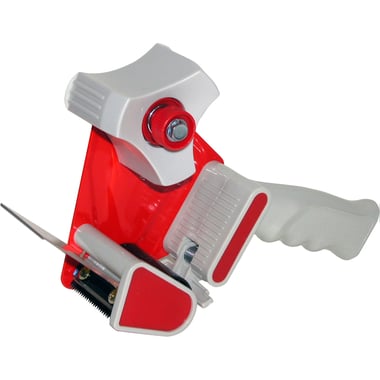 Abel Box Tape Dispenser, 3.00 in ( 7.62 cm ), Red/White