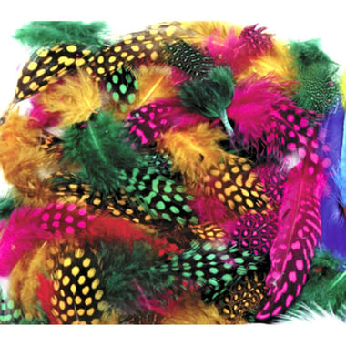 Creativity Street Spotted - Feathers, Craft Accessory, Assorted Color