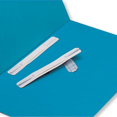 Elba Paper Fastener, 1.00 in ( 2.54 cm ), PVC Material/Self Adhesive, White