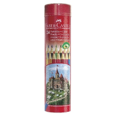 Faber-Castell Smooth Bright Color Pencil Set, Assorted Color, 24 Pieces