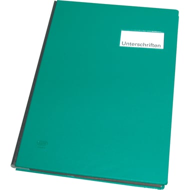 Elba Signature Book, Expandable, Blank Tab Type, 20 Dividers, A4, Green