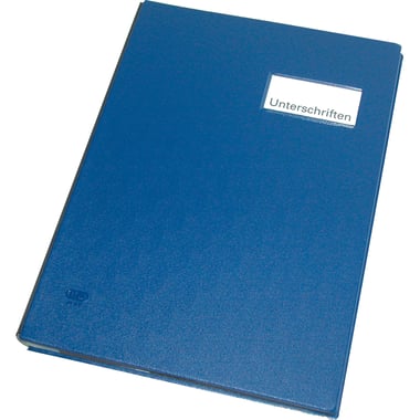 Elba Signature Book, Expandable, Blank Tab Type, 20 Dividers, A4, Blue