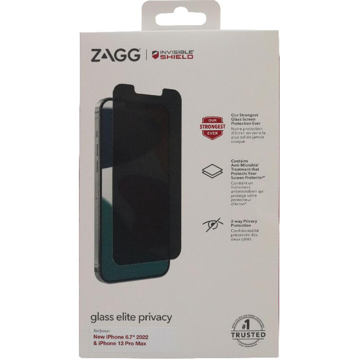 Zagg Tempered Glass, Privacy Filter Case Friendly Smartphone Screen  Protector for iPhone 13 Pro Max | JARIR.COM KSA