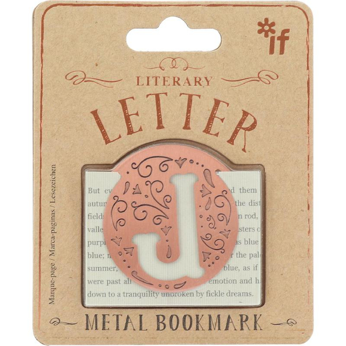 IF Letters J Literary Bookmark