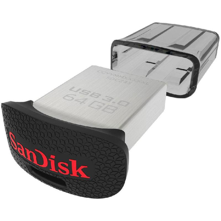 SanDisk Black Ultra Fit128GB USB 3.1 Flash Drive 