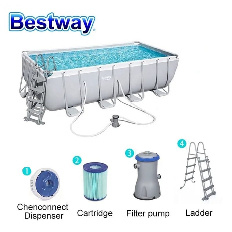 Bestway Framed Pool 100 Cmx201 Cmx404 Cm,5 Person,Multicolor