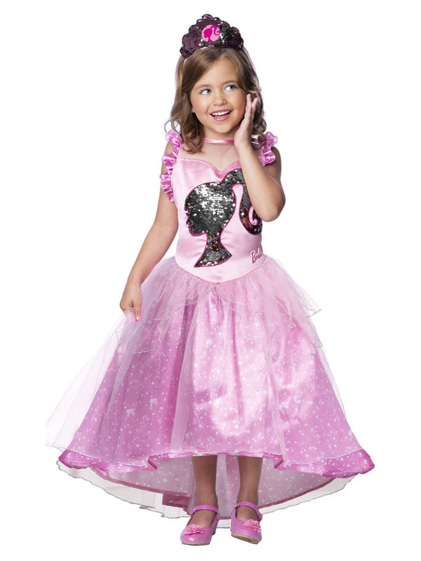 Rubies Costume Dress Barbie,,3 Years And Above,Girls,Pink