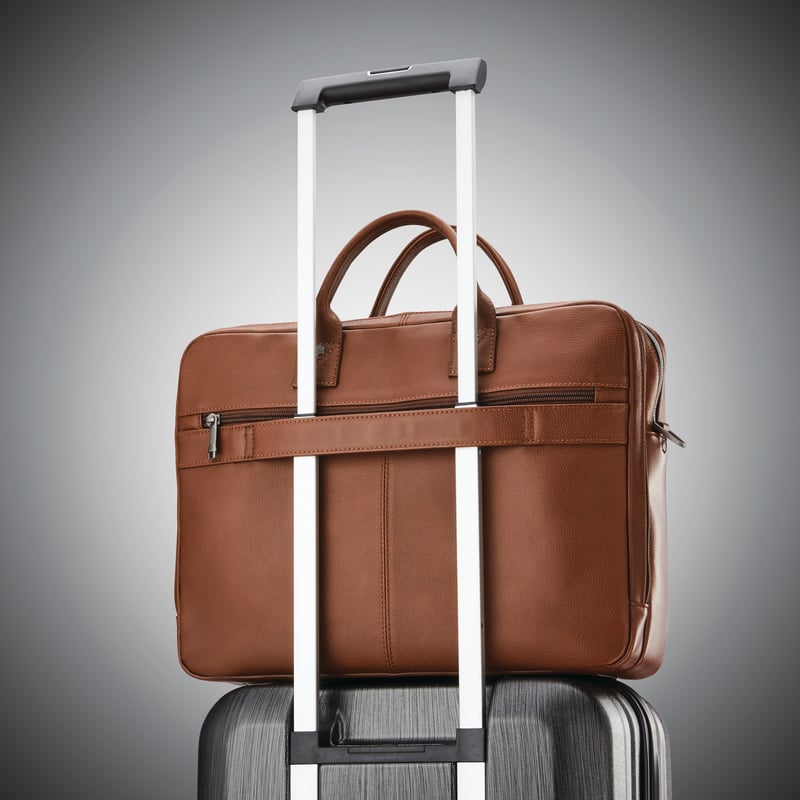Samsonite Laptop Briefcase Unisex,For 13"/13.3"/13.5"/13.9"/14"/14.1"/14"/13.9"/15"/15.4"/15.5"/15.6" (Device),Brown