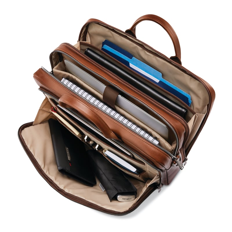 Samsonite Laptop Briefcase Unisex,For 13"/13.3"/13.5"/13.9"/14"/14.1"/14"/13.9"/15"/15.4"/15.5"/15.6" (Device),Brown