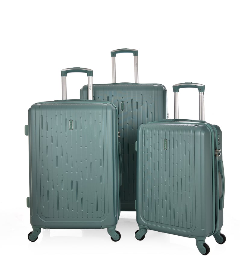 Track Luggage Set (20"/24"/28"),3 Pieces,Green