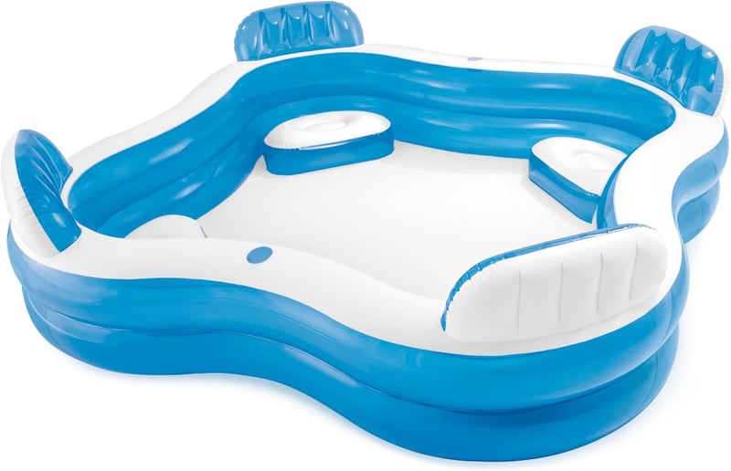 Intex Inflatable Pool 46 Cmx14 Cmx46 Cm,1 Person,Multicolor