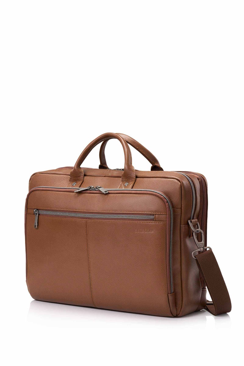 Samsonite Laptop Briefcase Unisex,For 13"/13.3"/13.5"/13.9"/14"/14.1"/14"/13.9"/15"/15.4"/15.5"/15.6" (Device),Brown