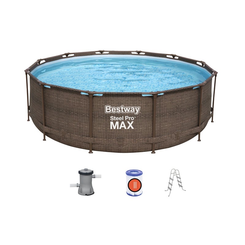 Bestway Framed Pool 100 Cmx366 Cmx366 Cm,3 Person,Multicolor