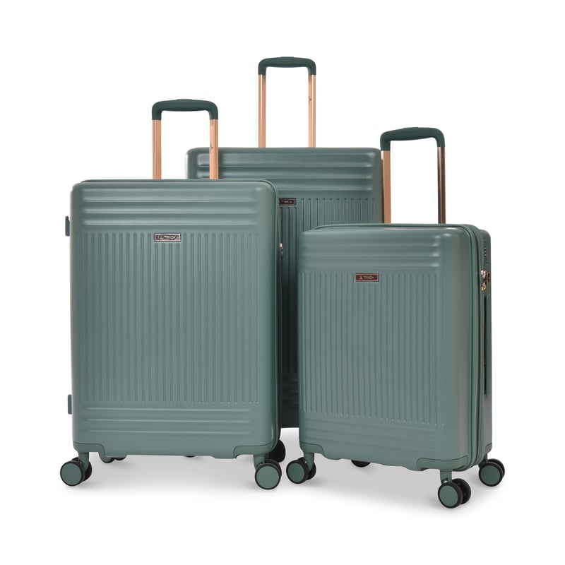 Track Luggage Set (20"/24"/28"),3 Pieces,Green
