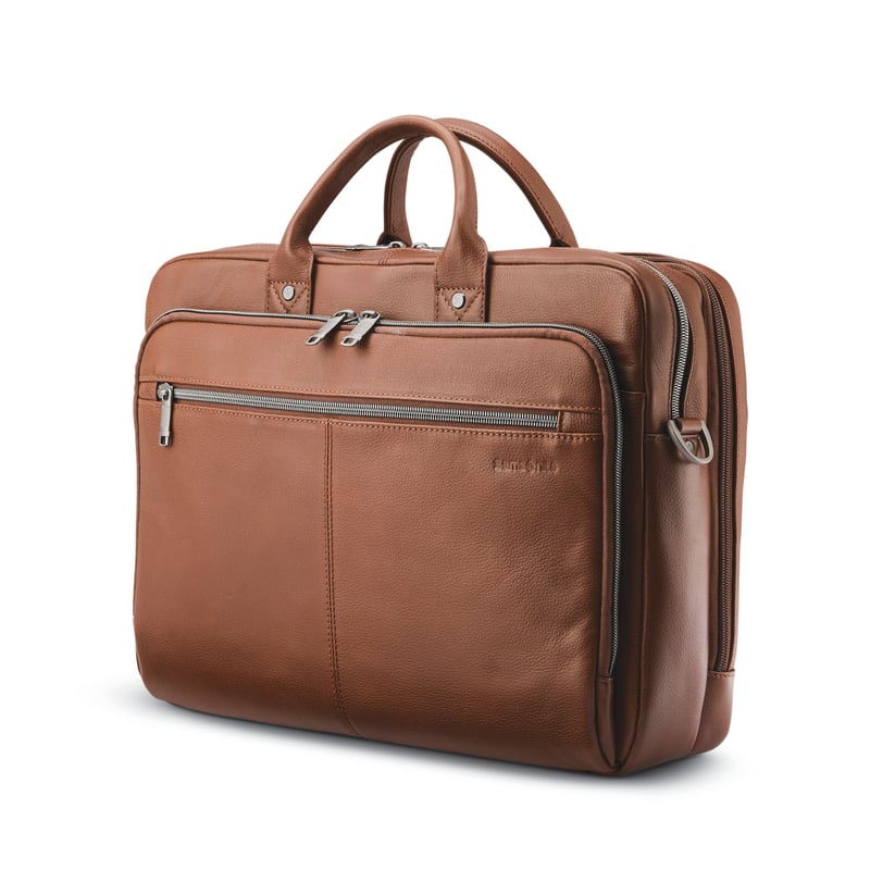 Samsonite Laptop Briefcase Unisex,For 13"/13.3"/13.5"/13.9"/14"/14.1"/14"/13.9"/15"/15.4"/15.5"/15.6" (Device),Brown